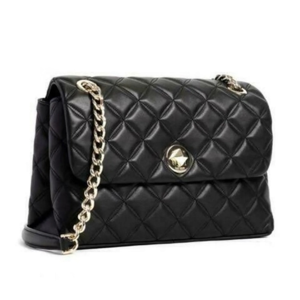 Kate spade natalia medium flap shoulder bag in black
